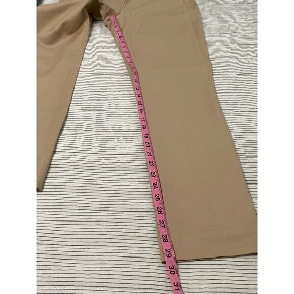 Saks Fifth Avenue Tan Ankle Straight Leg Pants Size 4 - Picture 5 of 9